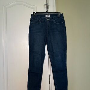 PAIGE Women's Dark Blue Skinny Jeans